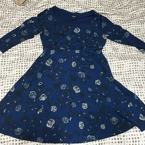 Blue floral dress